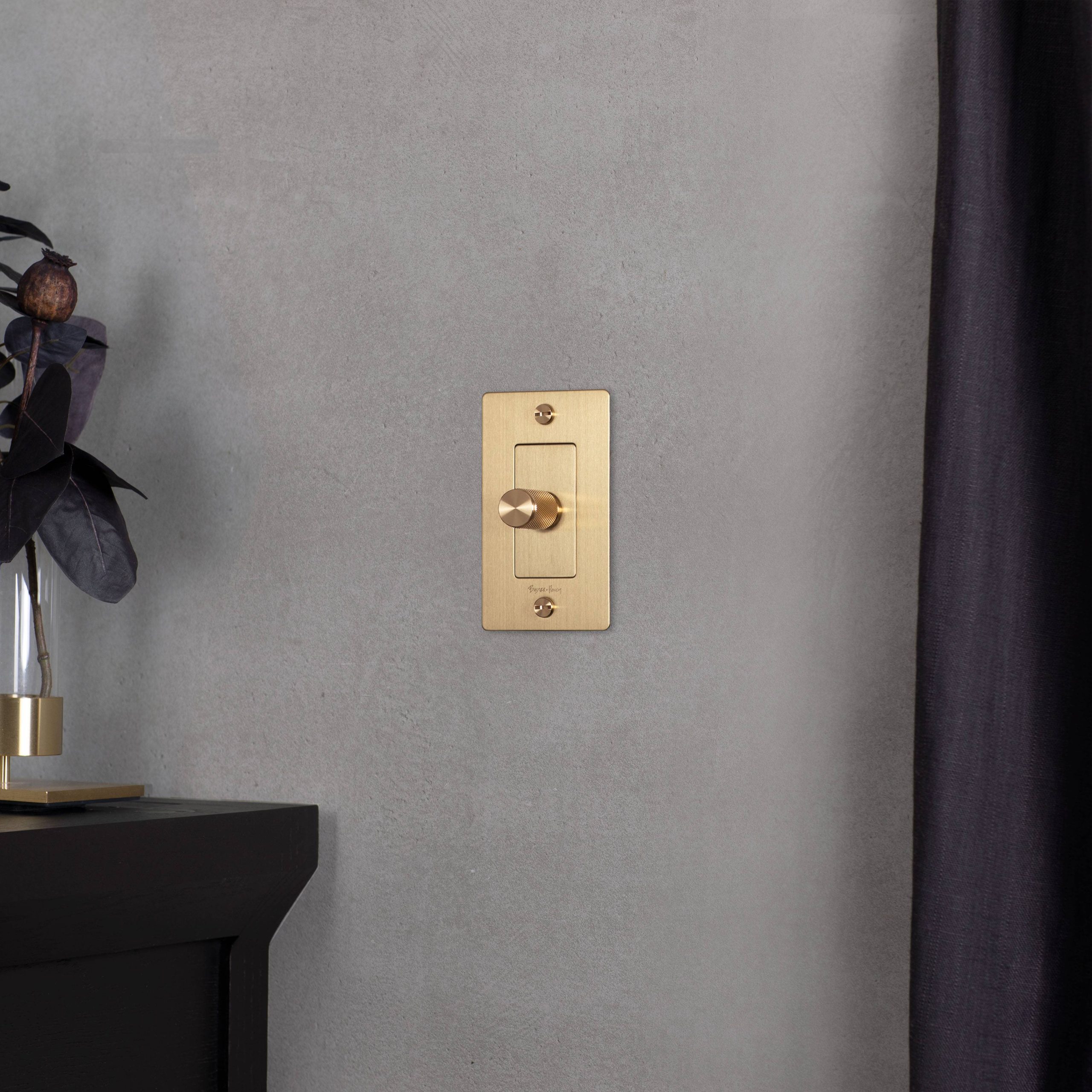 1G DIMMER / INCANDESCENT / CROSS / WITH LOGO / BRASS - Image 3