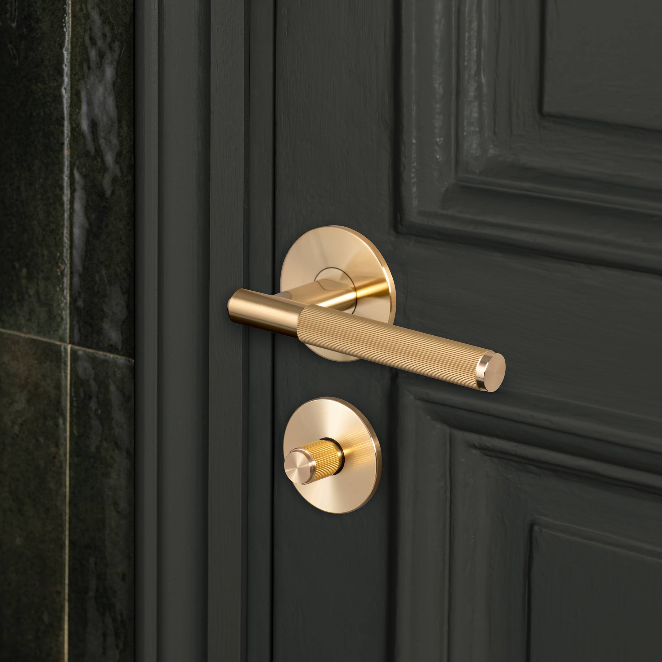 THUMBTURN LOCK / LINEAR / WELDERS BLACK - Image 2