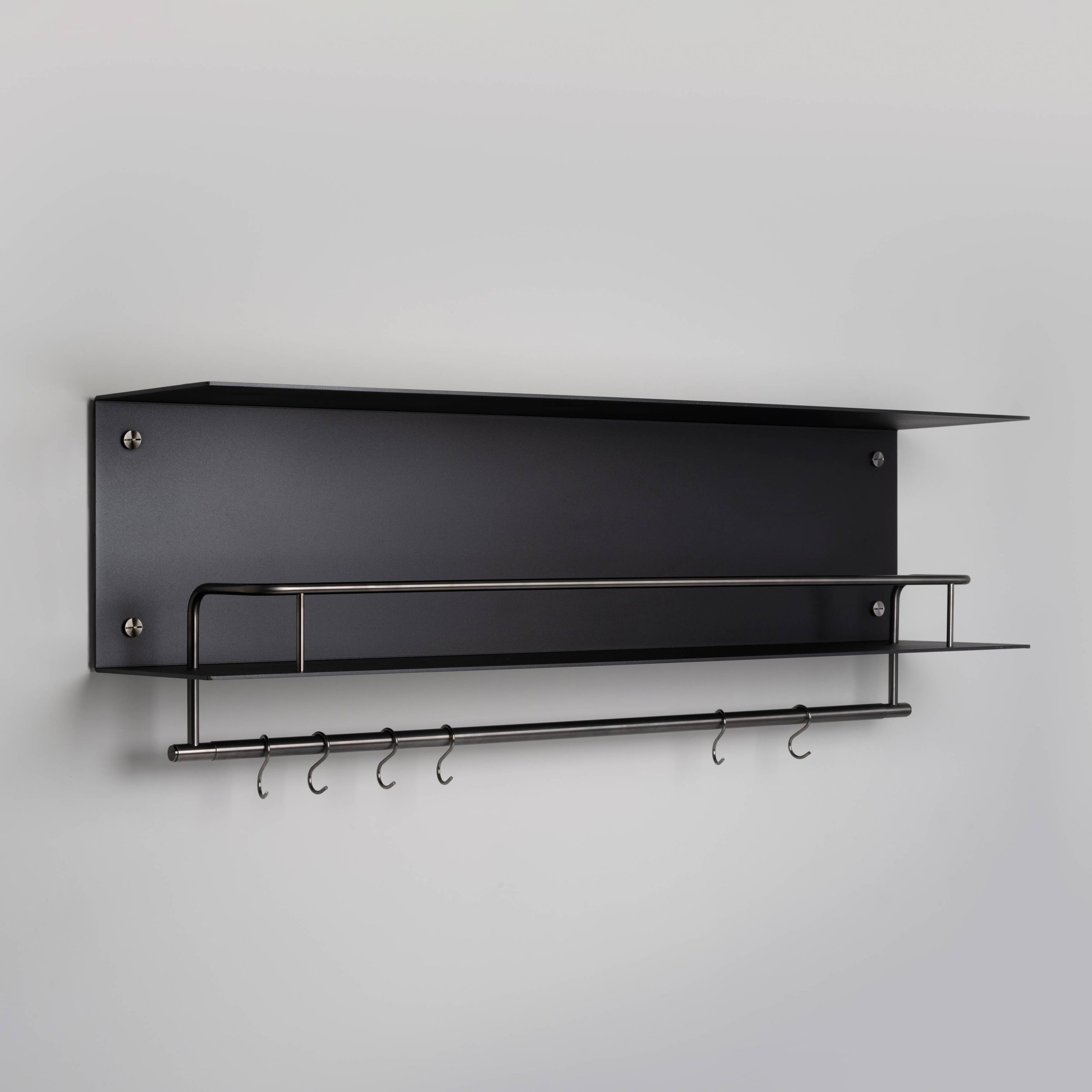 KITCHEN SHELF / HANGER / BLACK / WITHOUT LOGO / GUN METAL