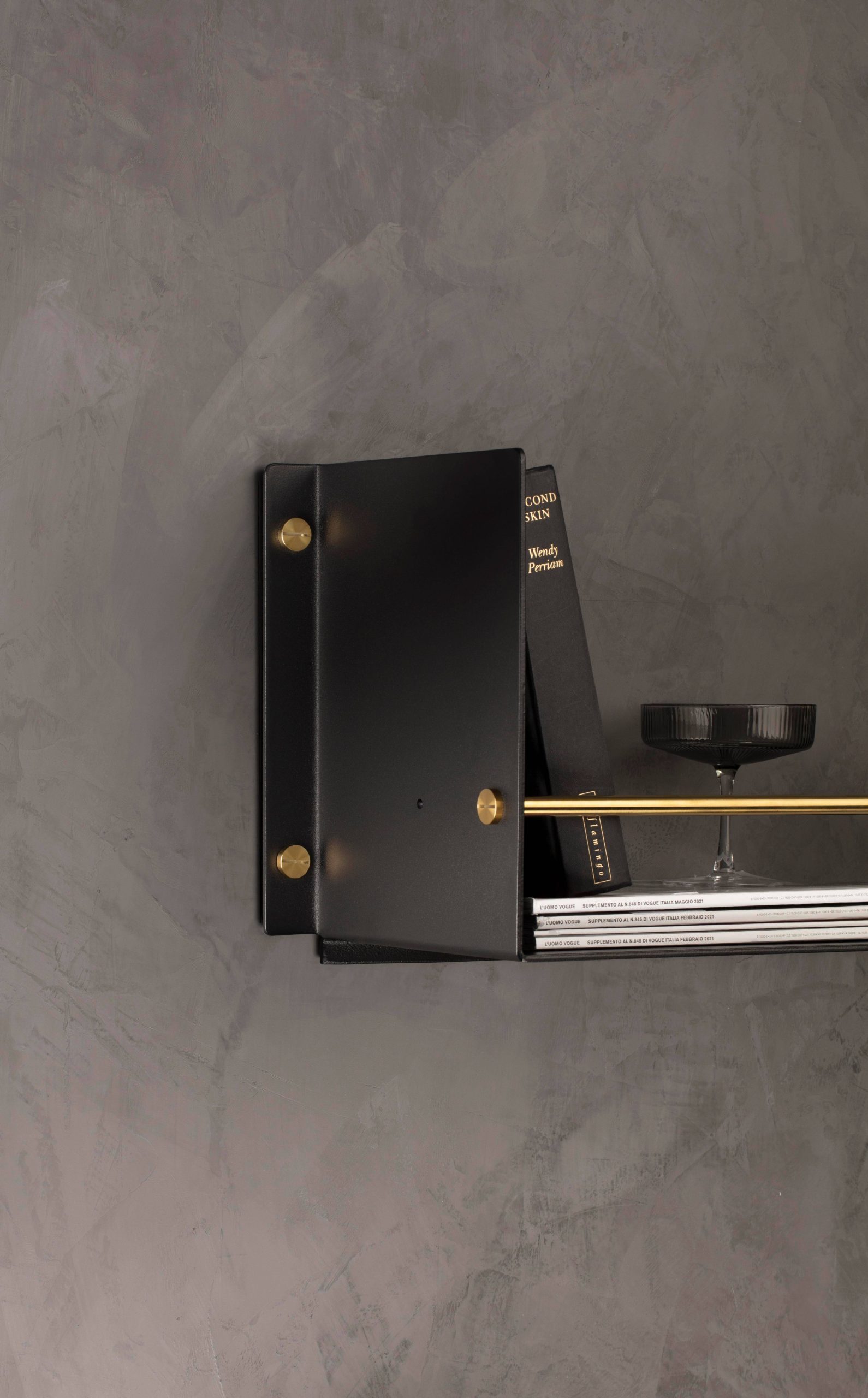 KITCHEN SHELF / GIRDER / BLACK / BRASS - Image 3