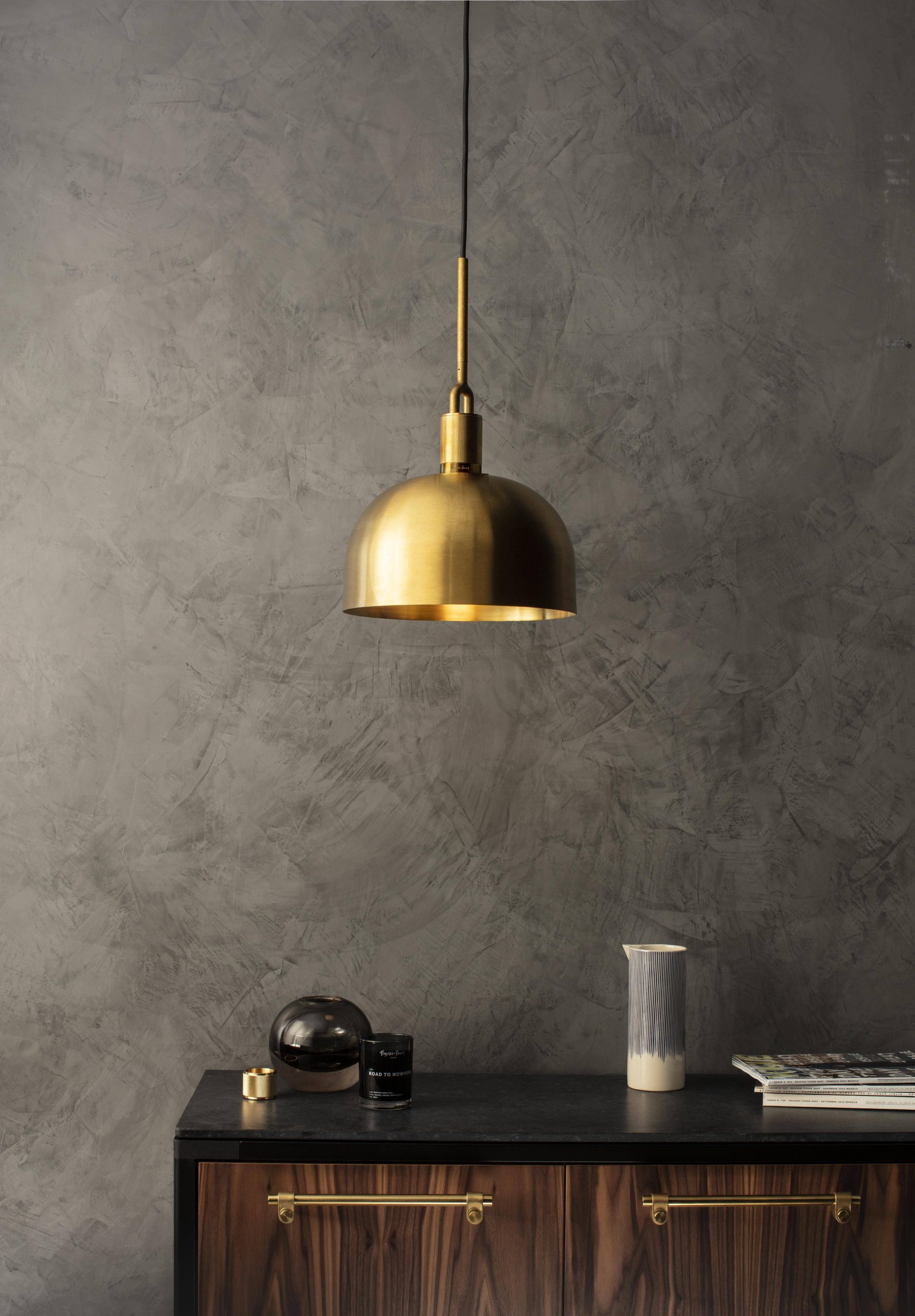 FORKED PENDANT / LINEAR / SHADE / LARGE / BRASS - Image 2