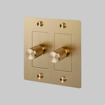 2G DIMMER / LED / CROSS / WITHOUT LOGO / BRASS