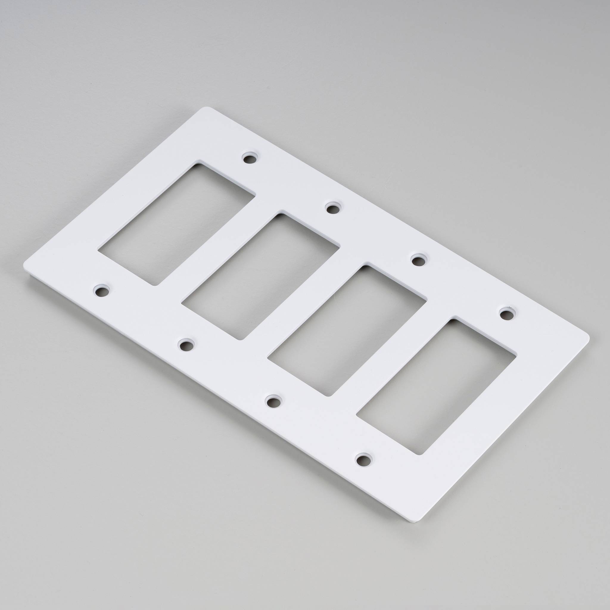 4G PLATE / WITHOUT LOGO / WHITE