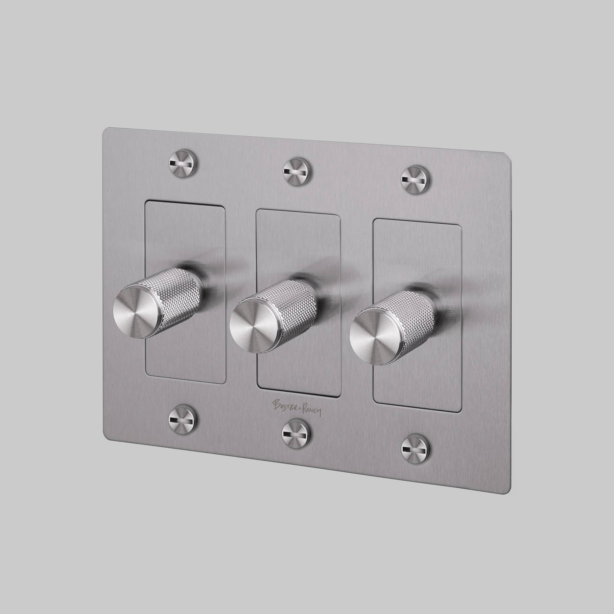 3G DIMMER / LED / CROSS / WITH LOGO / STEEL