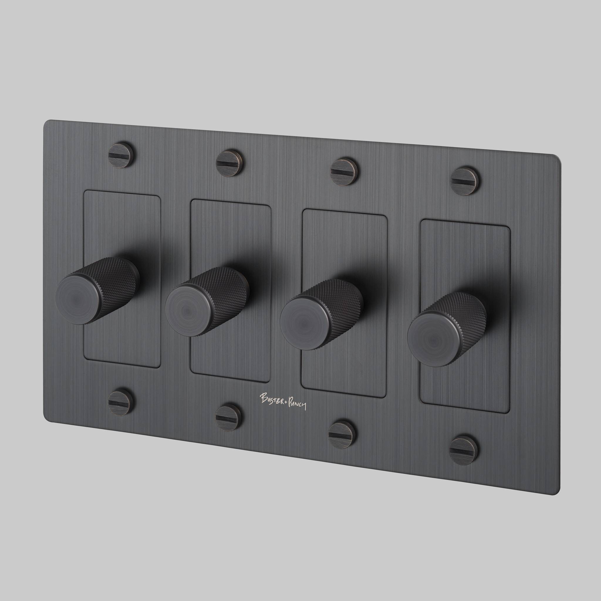 4G DIMMER / LED / CROSS / WITH LOGO / SMOKED BRONZE