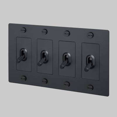 4G TOGGLE / CROSS / WITHOUT LOGO / BLACK