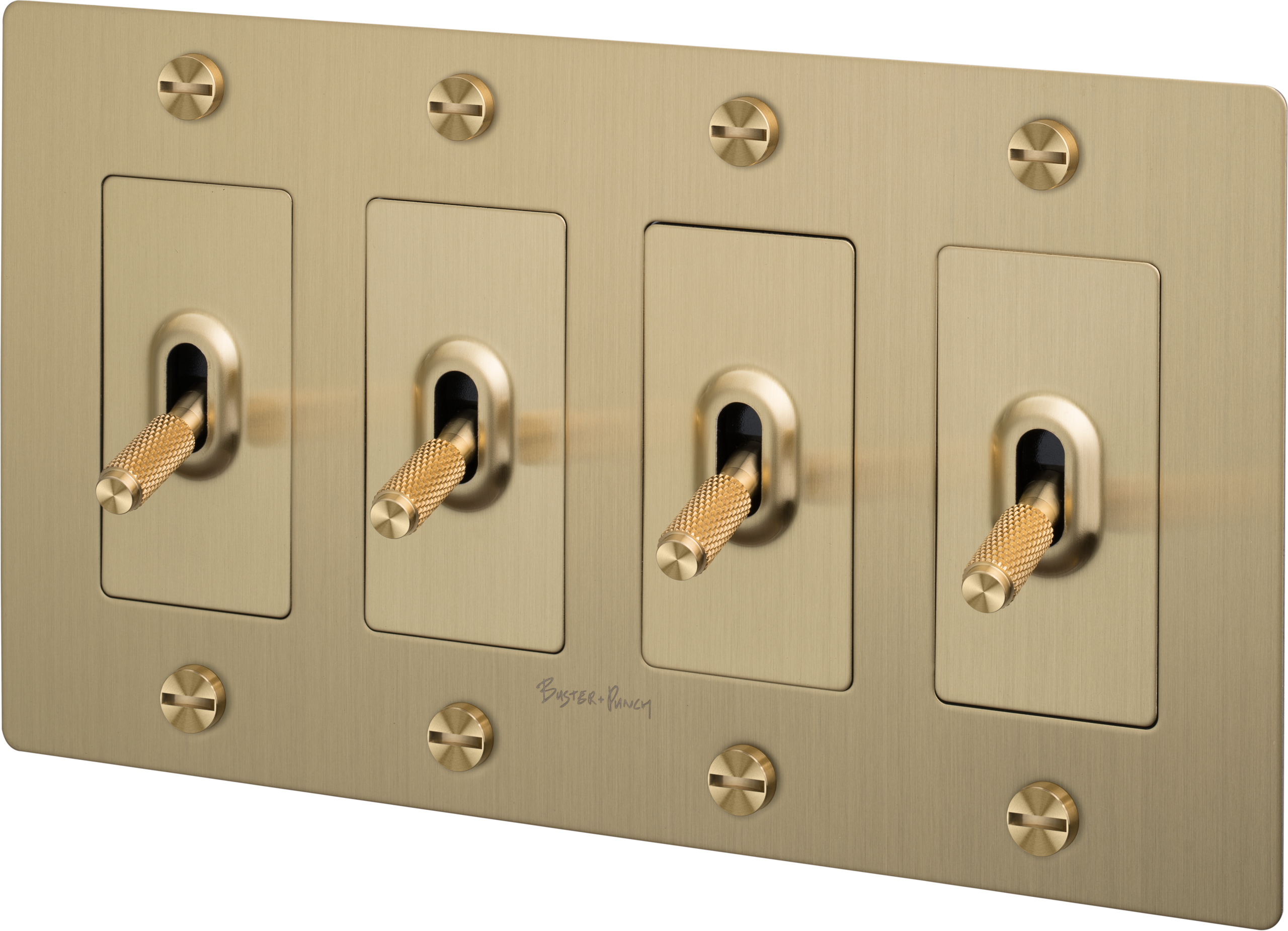 4G TOGGLE / CROSS / WITH LOGO / BRASS - Image 3