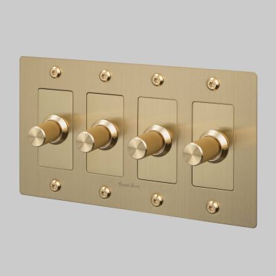 4G DIMMER / LED / LINEAR / WITH LOGO / BRASS