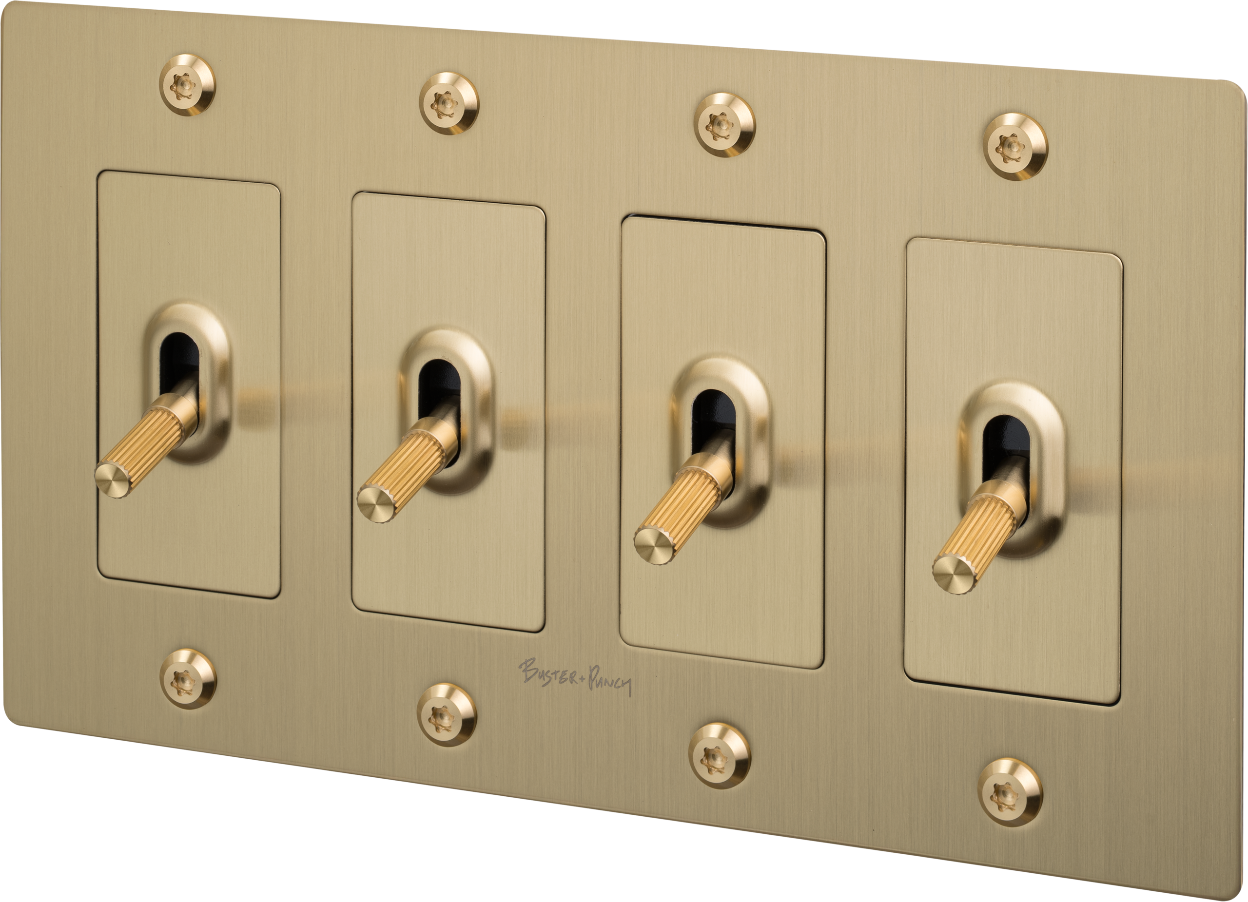 4G TOGGLE / LINEAR / WITH LOGO / BRASS - Image 3