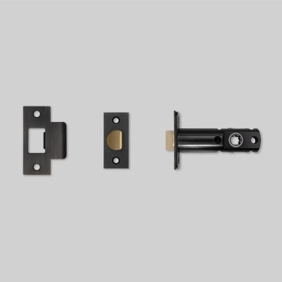 TUBULAR LATCH / DOOR KNOB / PASSAGE / SMOKED BRONZE - 3-3/4"
