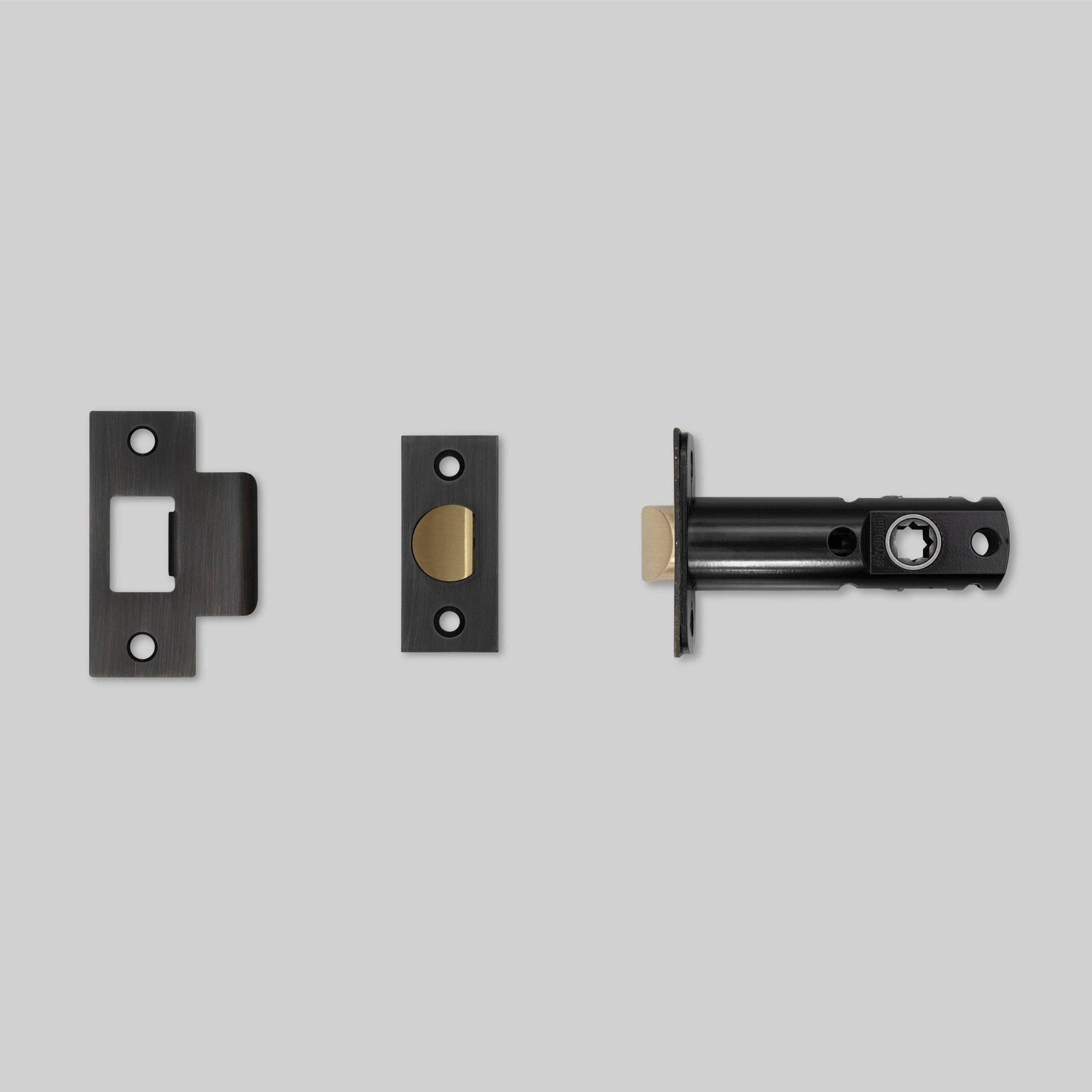 TUBULAR LATCH / DOOR KNOB / PASSAGE / SMOKED BRONZE - 3-3/4"