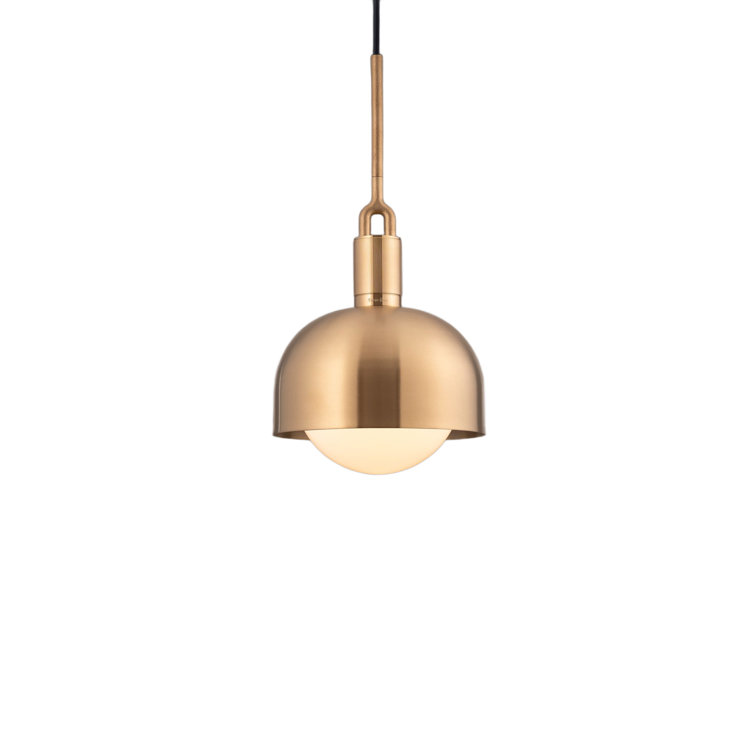 FORKED PENDANT / LINEAR / SHADE / GLOBE / OPAL / MEDIUM / BRASS - Image 5