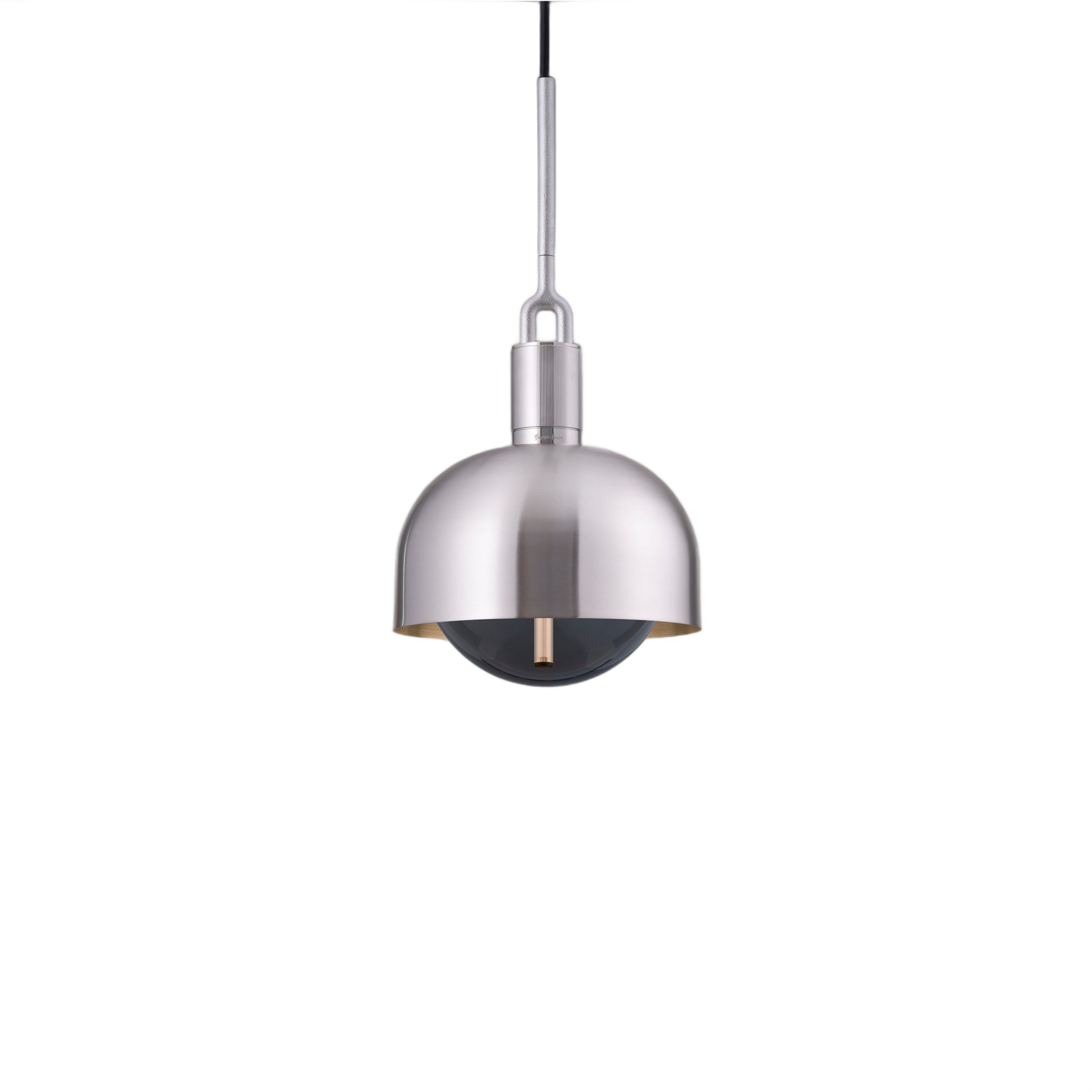 FORKED PENDANT / LINEAR / SHADE / GLOBE / SMOKED / MEDIUM / STEEL - Image 7