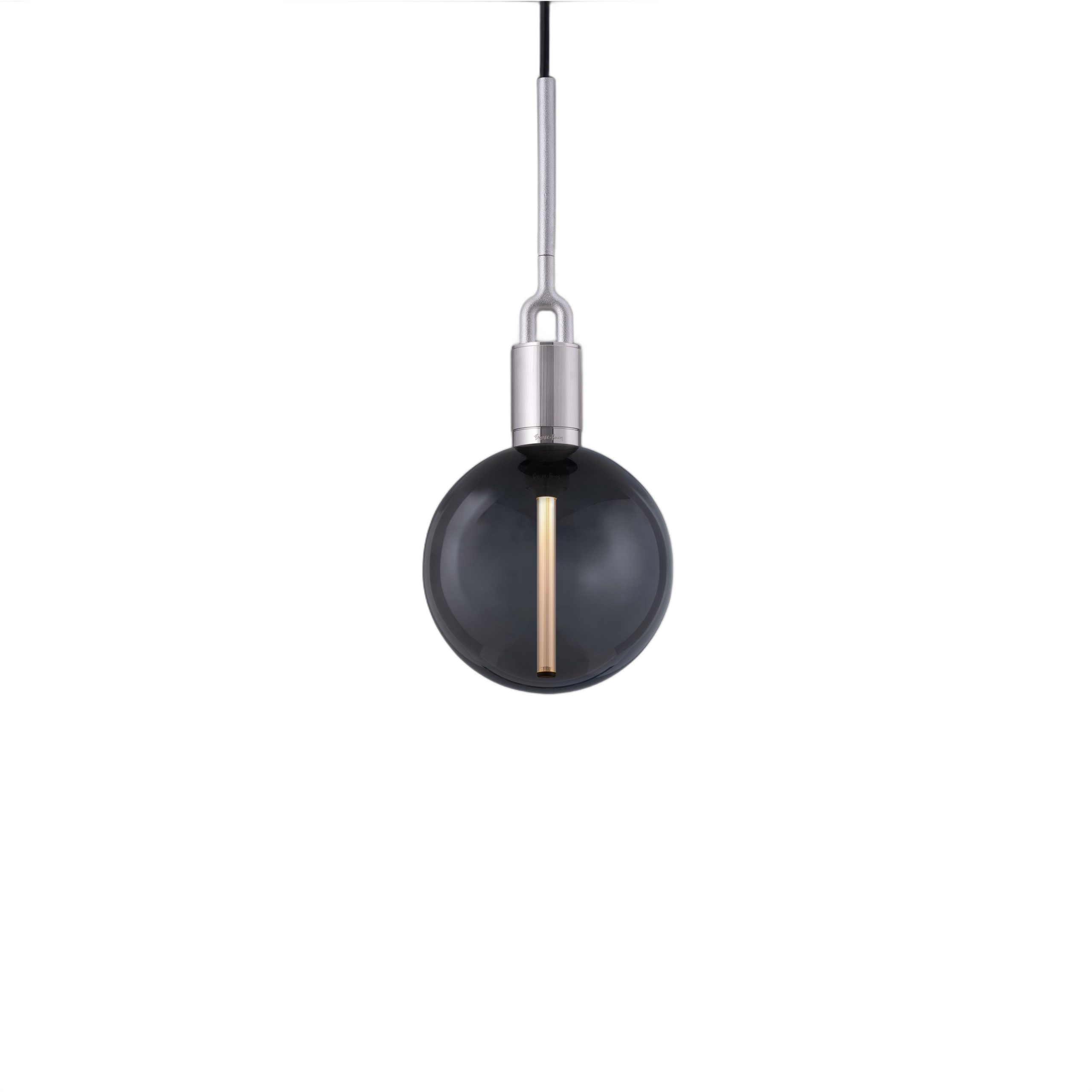 FORKED PENDANT / LINEAR / GLOBE / SMOKED / MEDIUM / STEEL - Image 5