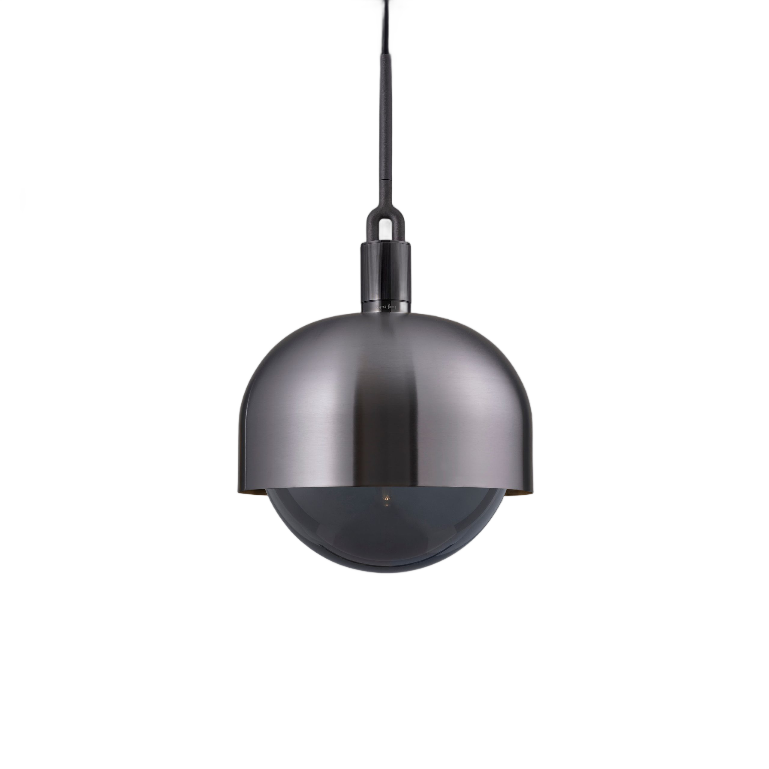 FORKED PENDANT / LINEAR / SHADE / GLOBE / SMOKED / LARGE / GUN METAL - Image 4