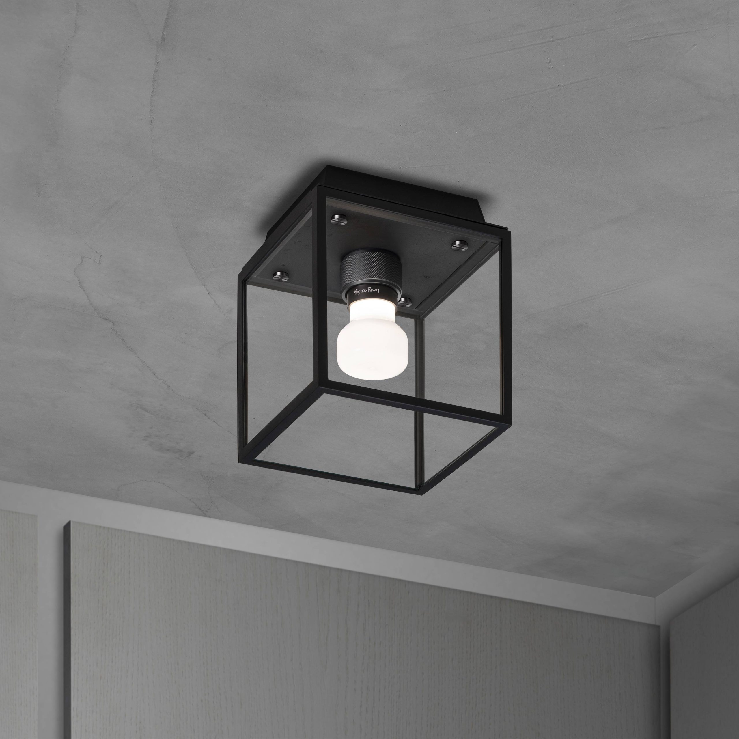 CAGED WET / CEILING / CROSS / SMALL / BLACK / GUN METAL