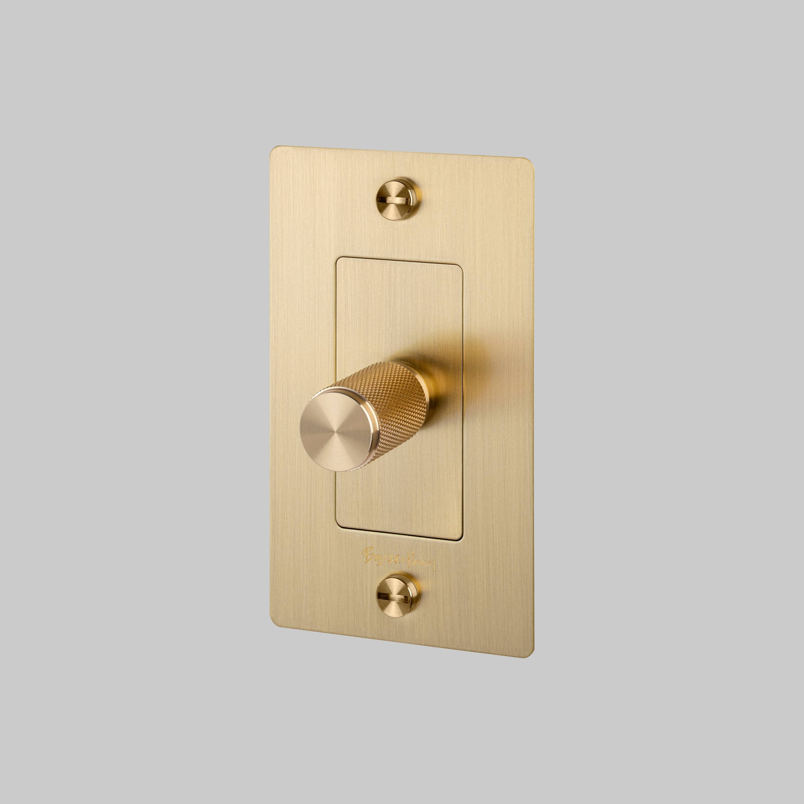 1G DIMMER / LED / CROSS / WITH LOGO / BRASS