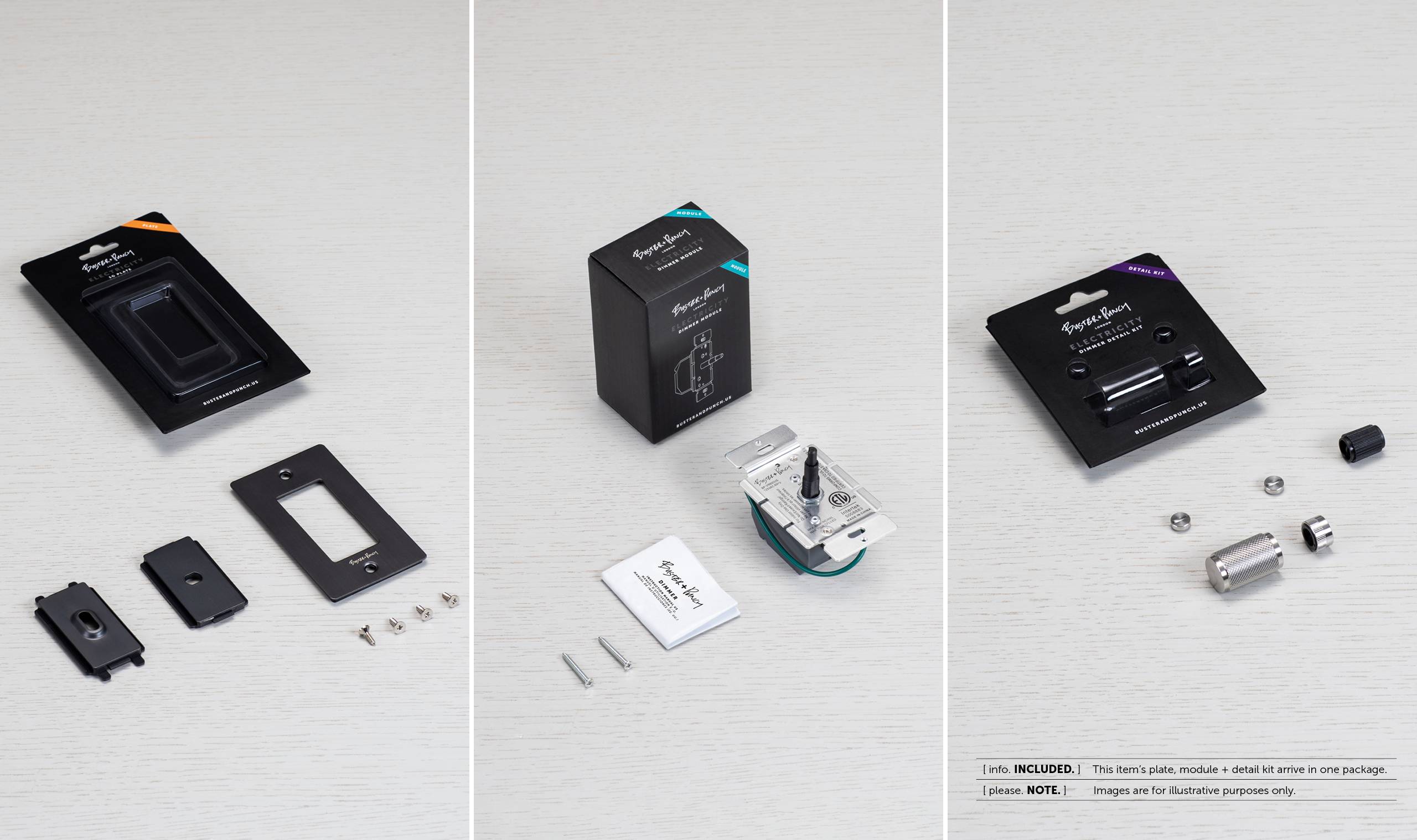1G DIMMER / LED / CROSS / WITHOUT LOGO / STEEL - Image 3