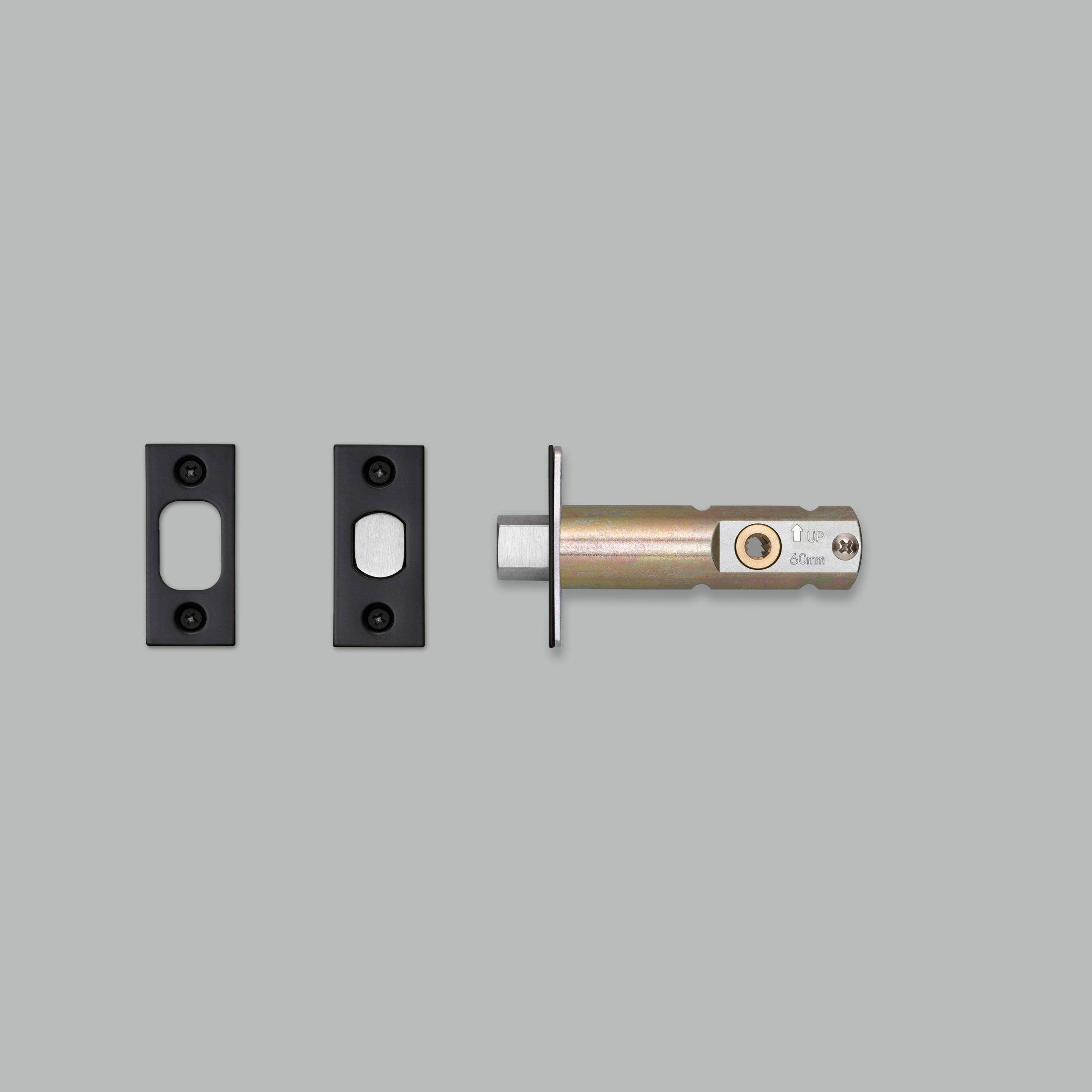 PRIVACY BOLT / THUMBTURN LOCK / BLACK - 2-3/8"