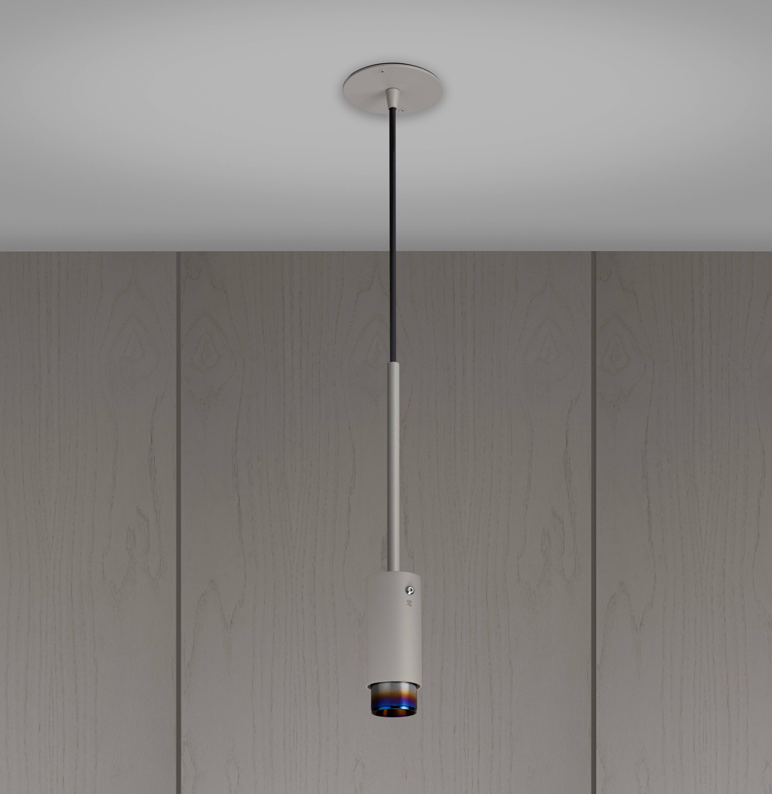 EXHAUST PENDANT / LINEAR / STONE / BURNT STEEL