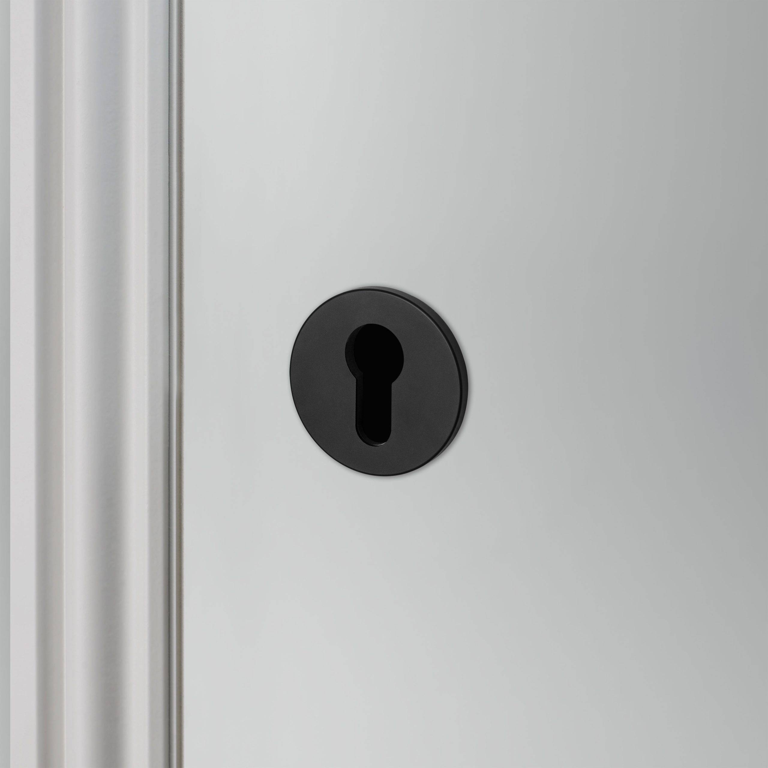 EURO CYLINDER KEY ESCUTCHEON / WELDERS BLACK