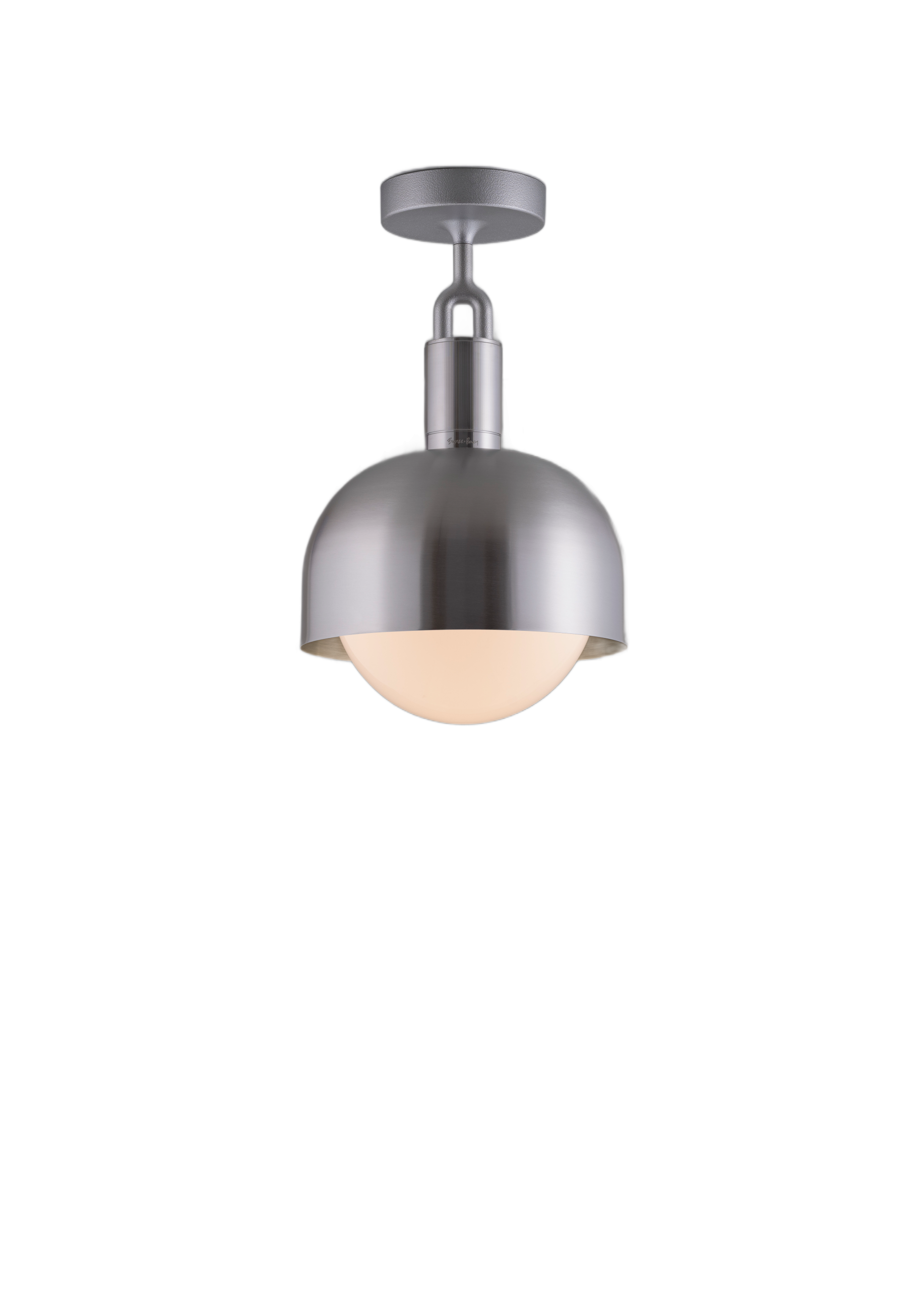 FORKED CEILING / LINEAR / SHADE / GLOBE / OPAL / MEDIUM / STEEL - Image 4