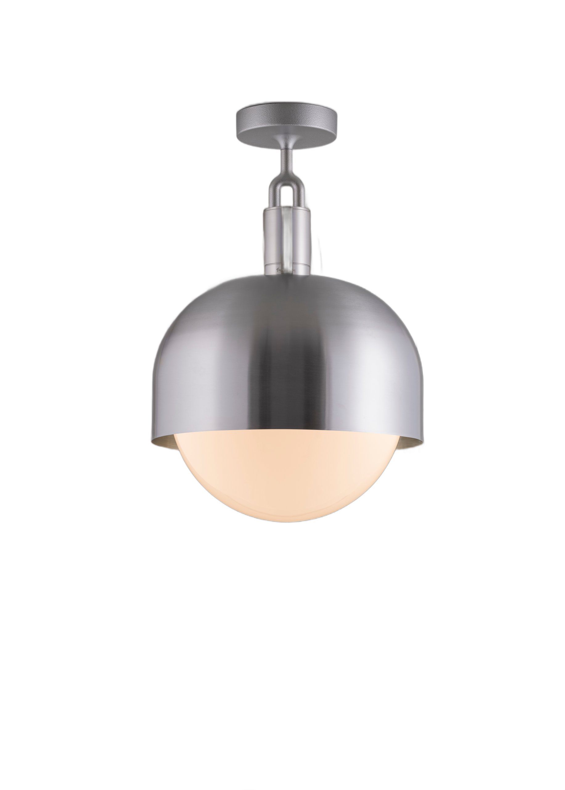 FORKED CEILING / LINEAR / SHADE / GLOBE / OPAL / LARGE / STEEL - Image 4