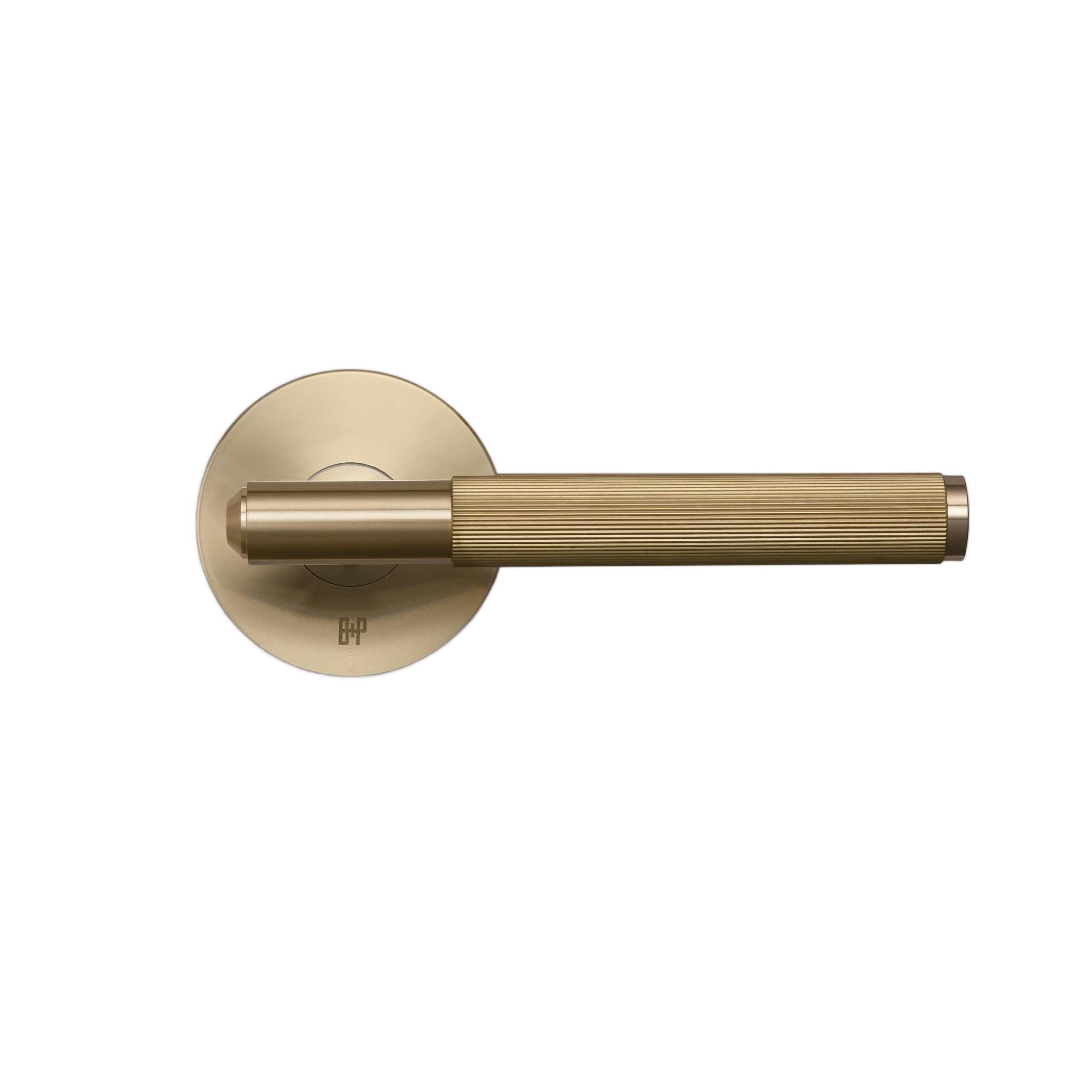DOOR HANDLE SET / PRIVACY / LINEAR / BRASS - Image 6