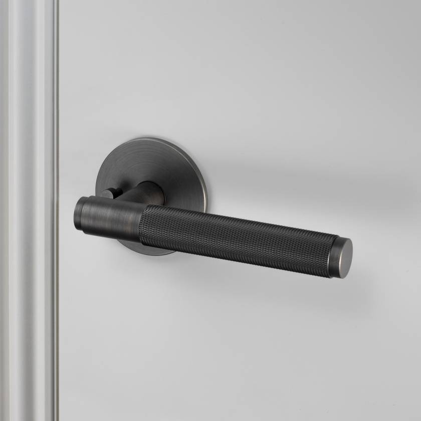 DOOR HANDLE SET / PRIVACY / CROSS / SMOKED BRONZE