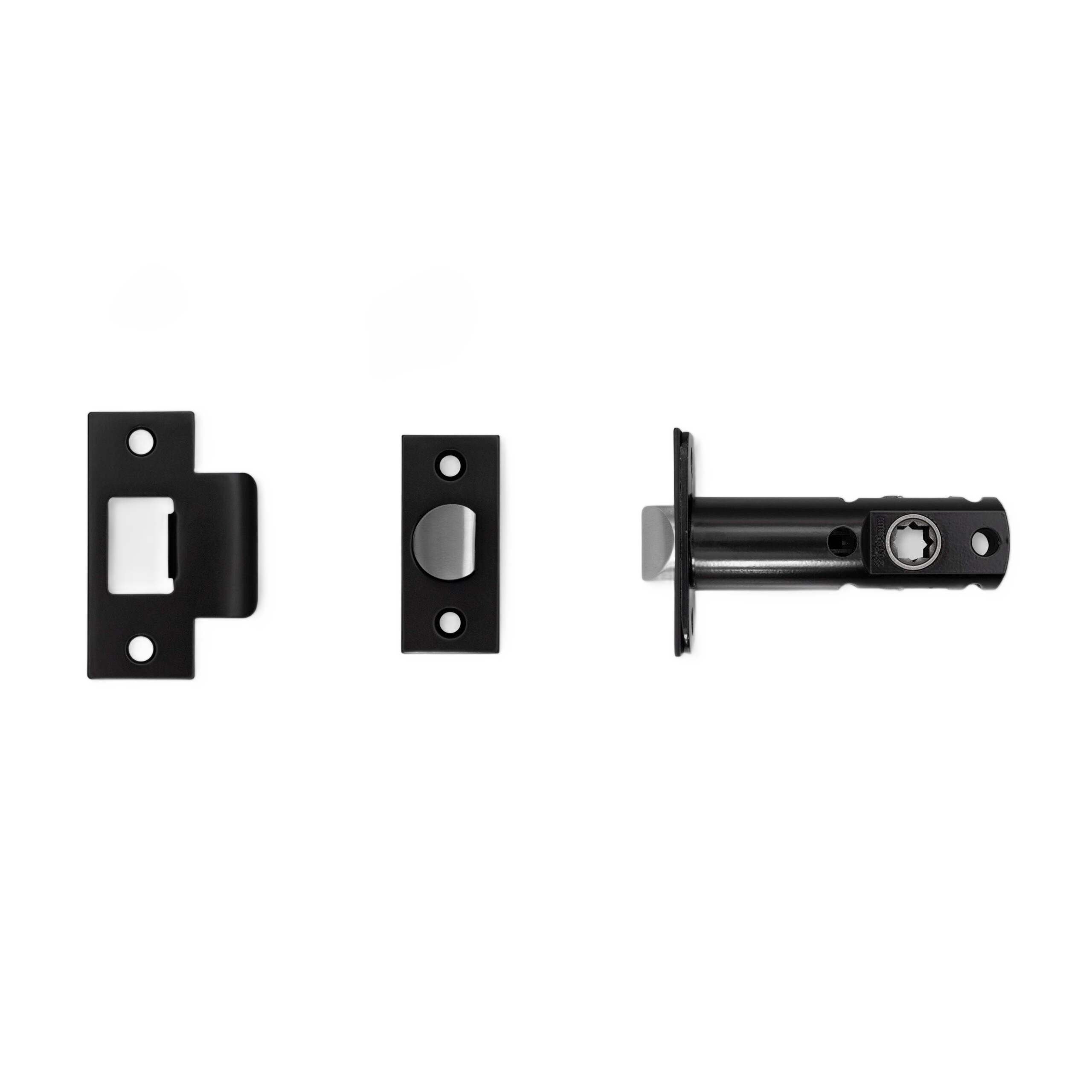 TUBULAR LATCH / DOOR KNOB / PASSAGE / BLACK - 3-3/4" - Image 4