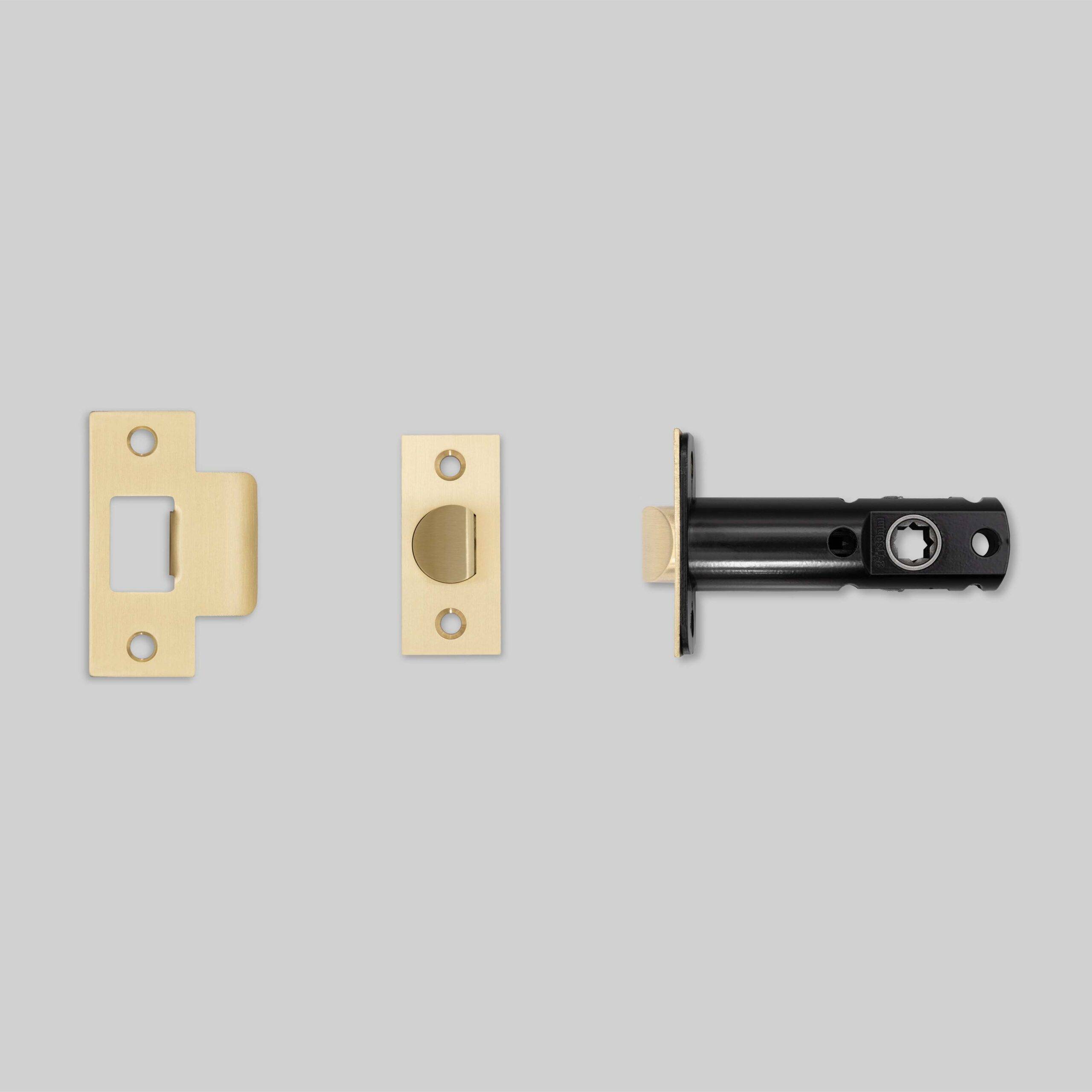 TUBULAR LATCH / DOOR KNOB / PASSAGE / BRASS - 3-3/4"