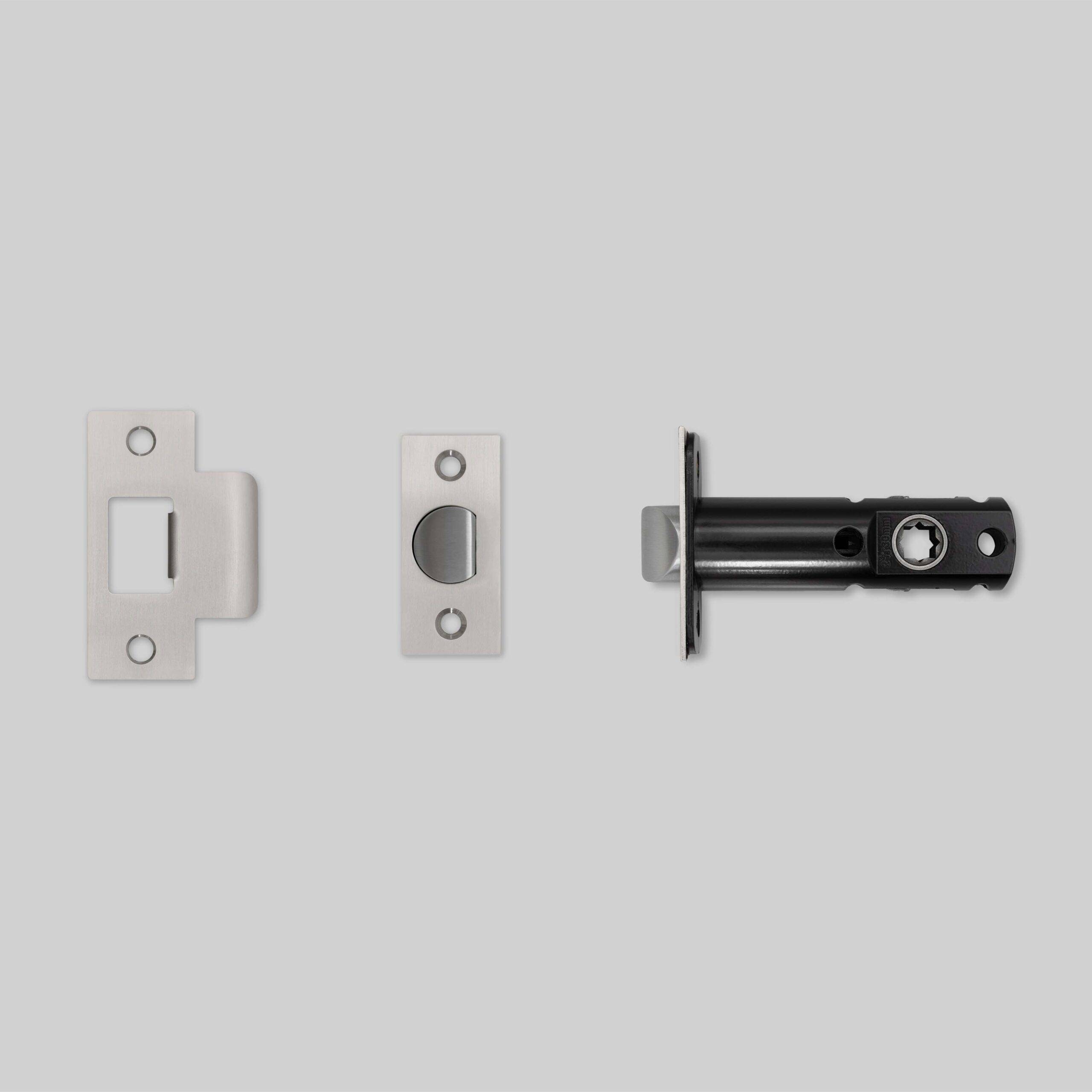 TUBULAR LATCH / DOOR HANDLE / PRIVACY / STEEL - 2-3/8"