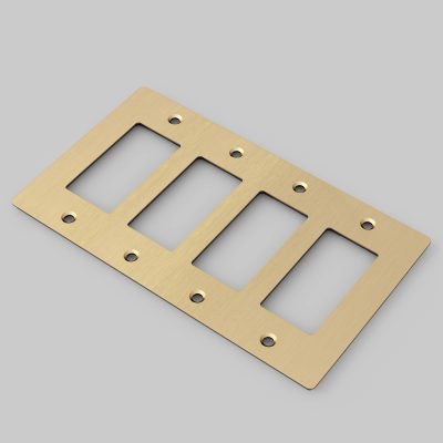 4G PLATE / WITHOUT LOGO / BRASS