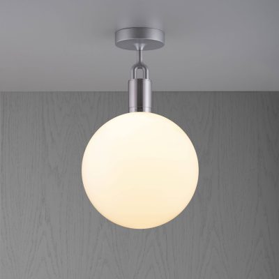FORKED CEILING / LINEAR / GLOBE / OPAL / LARGE / STEEL