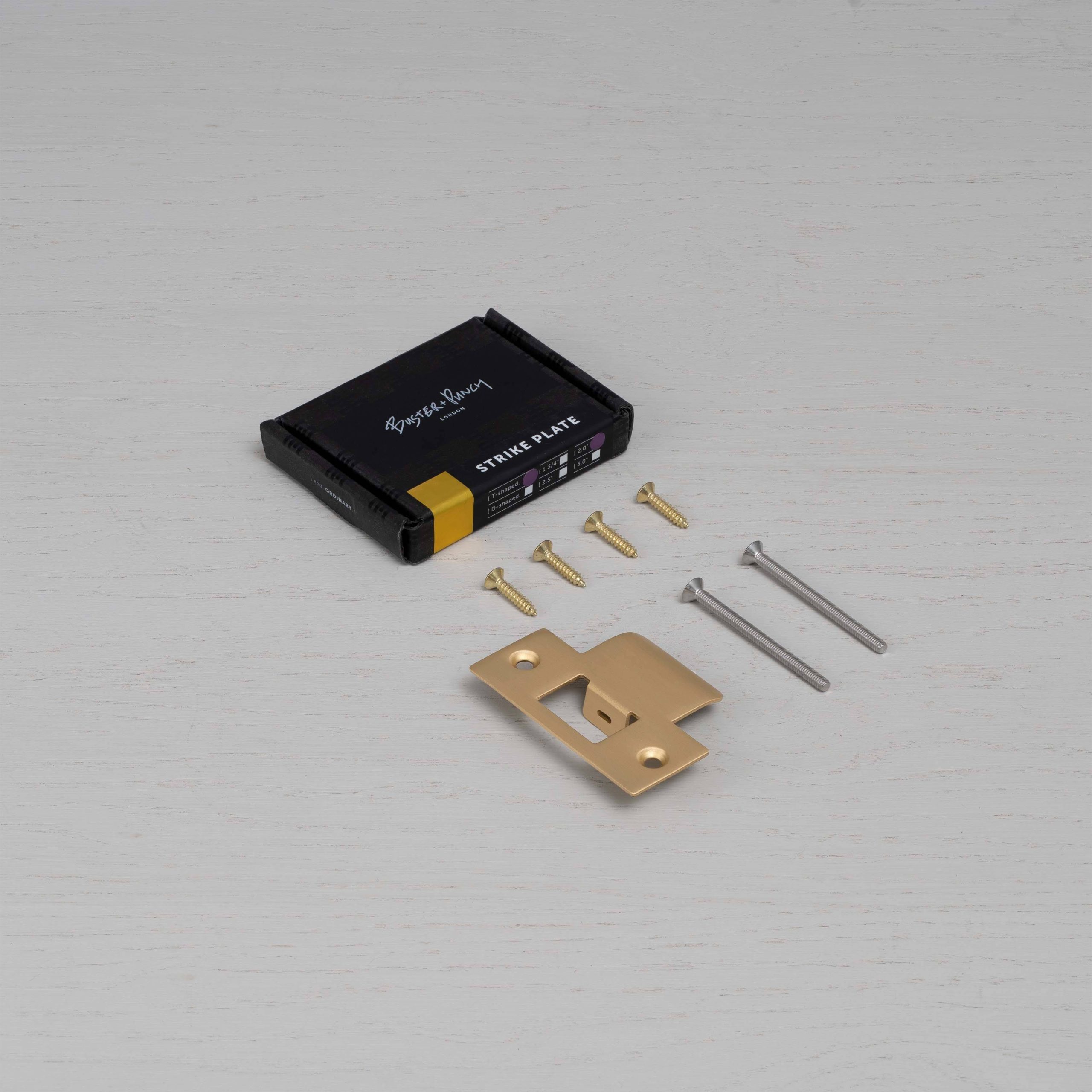 STRIKE PLATE KIT / T SHAPED / 54MM DOOR / STEEL - Image 2