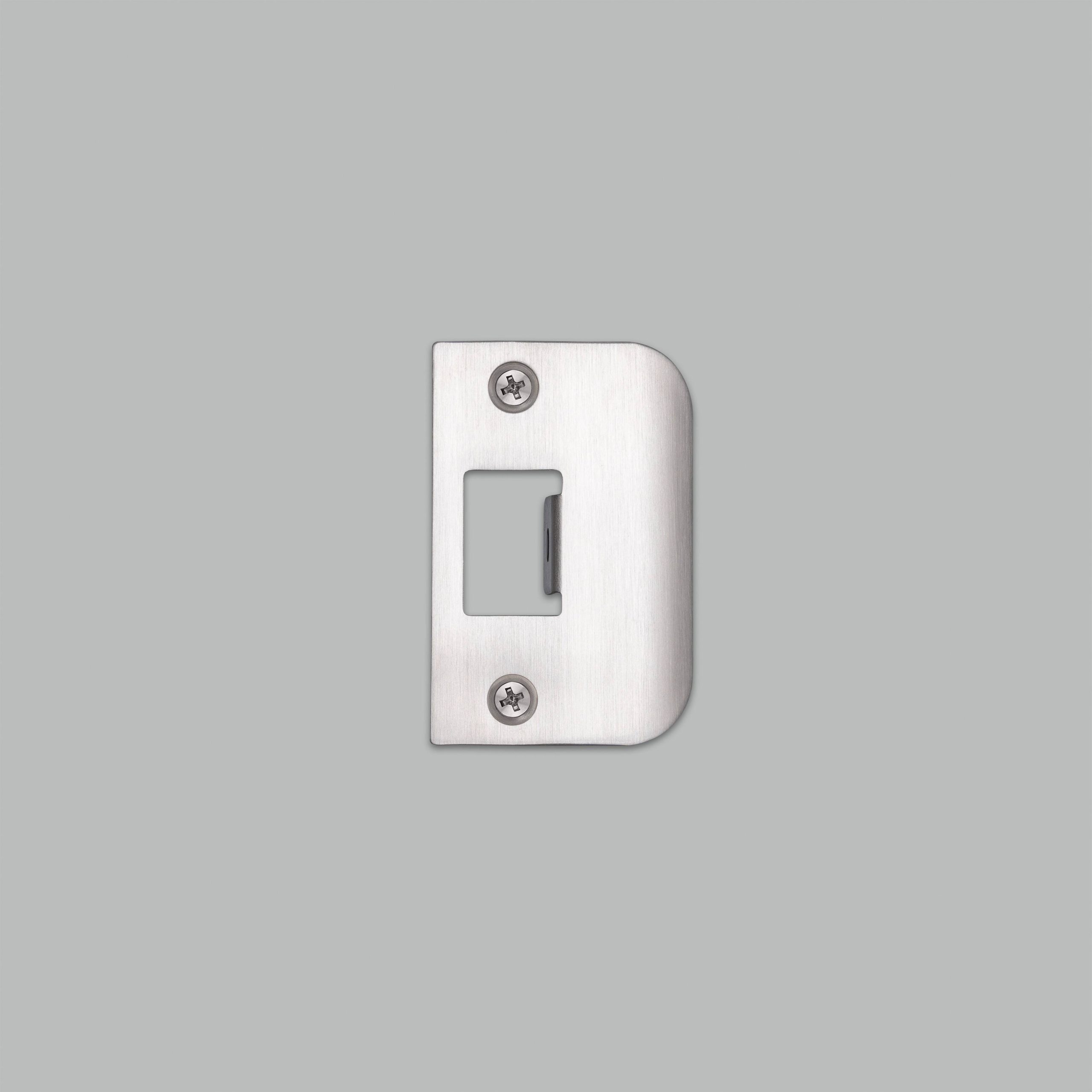 STRIKE PLATE KIT / D SHAPED / STANDARD DOOR / STEEL