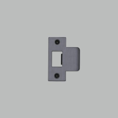 STRIKE PLATE KIT / T SHAPED / 54MM DOOR / GUN METAL