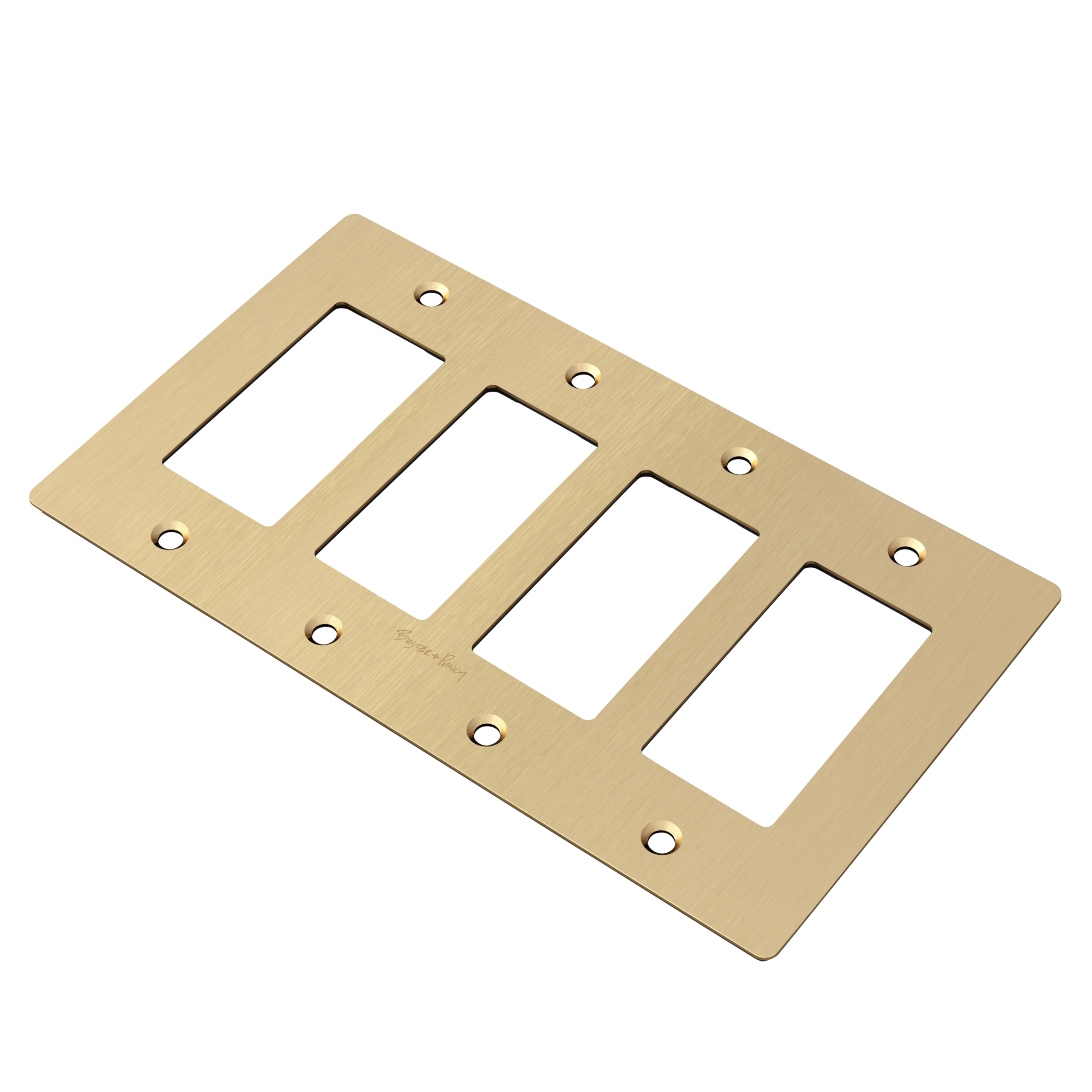 4G PLATE / WITH LOGO / BRASS - Image 4
