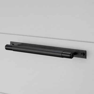 PULL BAR / PLATE / CROSS / SMALL / BLACK