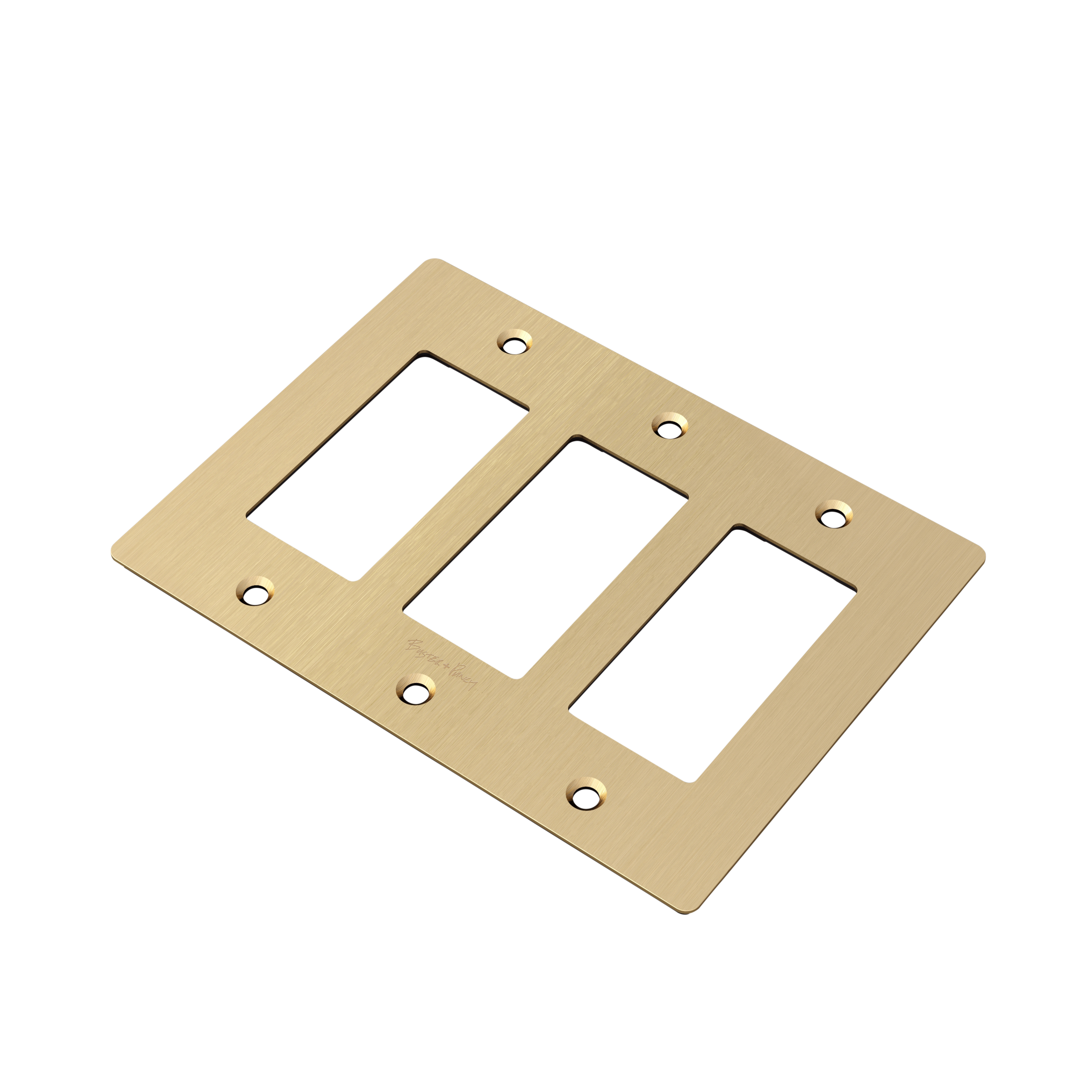 3G PLATE / WITH LOGO / BRASS - Image 5